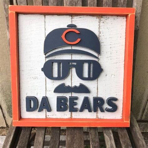 Chicago Bears Wood Sign | Mike Ditka | NFL | Da Bears | Man Cave ...