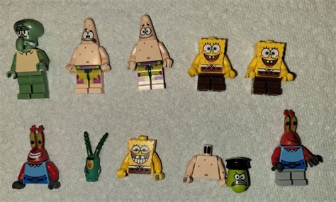 spongebob lego minifigures Patrick Mr krabs squidward | #4605827652