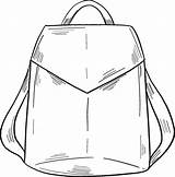 Backpack coloring Page  ColouringPages sketch template