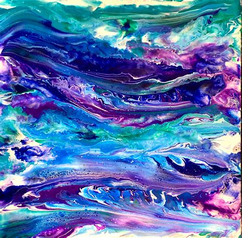 Painting-cool Waves-20x20 - Etsy