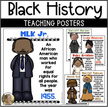 Black History Month Posters for Kindergarten & First Grade Social Studies