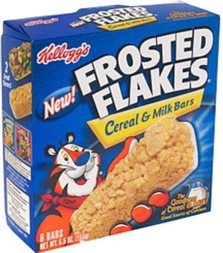 Frosted Flakes Cereal & Milk Bars - 6 ea, Nutrition Information | Innit