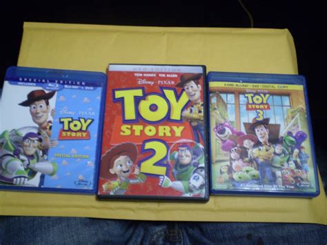 (3) Disney Pixar Toy Story Children's Blu-Ray/DVD Lot: Toy Story 1, 2 & 3 | eBay