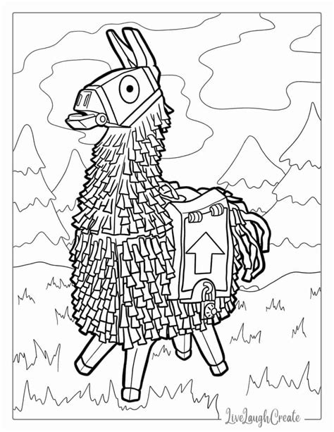 Fortnite Llama Coloring Page Printable – NBKomputer