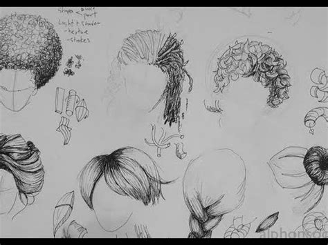 Pen & Ink Drawing Tutorials | How to Draw Hair - YouTube