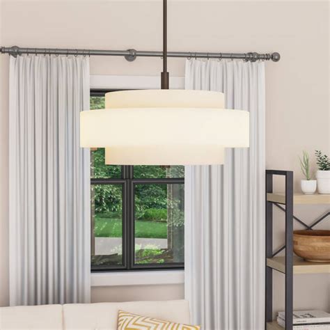 Loon Peak® Seeley 1 - Light Aged Bronze Single Pendant & Reviews | Wayfair