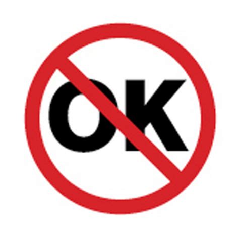 Not Ok Sign - ClipArt Best