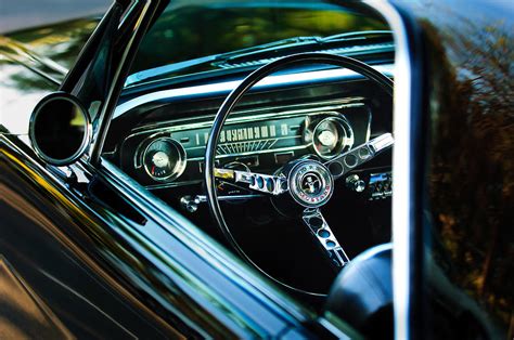 1965 Shelby Prototype Ford Mustang Steering Wheel Emblem Photograph by Jill Reger | Fine Art America