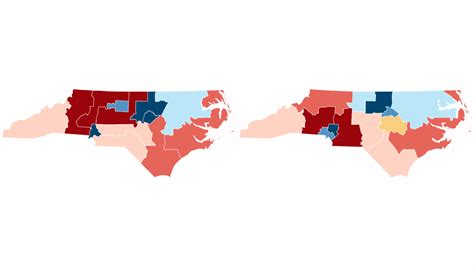 North Carolina redistricting 2022: Congressional maps by district