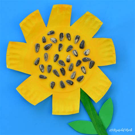 Paper Plate Sunflower Craft - The Resourceful Mama