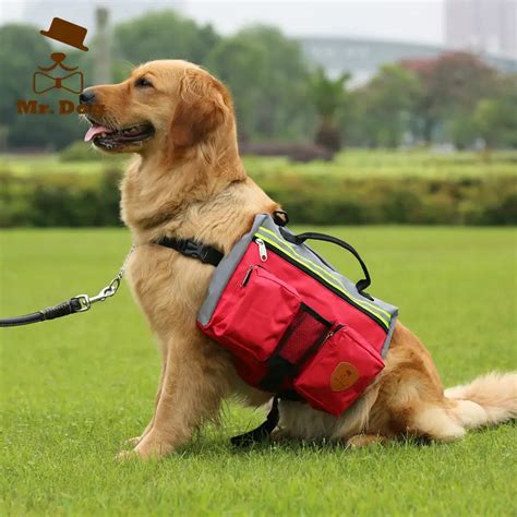 2016New Large Dog Bag Big Pet Carrier Labrador Outdoor Camping Snacks Pack Canvas backpack For ...