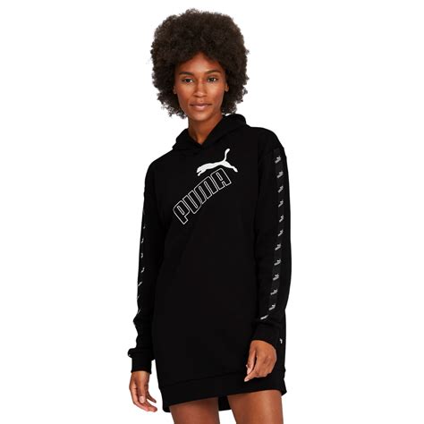 PUMA WOMEN'S AMPLIFIED HOODED DRESS BLACK – National Sports