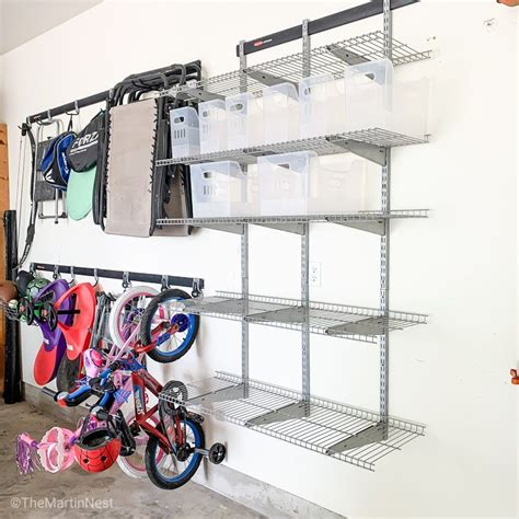 Garage Wall Storage System - themartinnest.com | Garage wall storage, Garage wall shelving, Wall ...