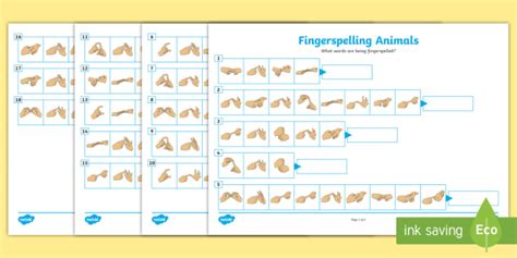 ASL Alphabet and Fingerspelling Practice – Teacher Jeanell - Worksheets ...