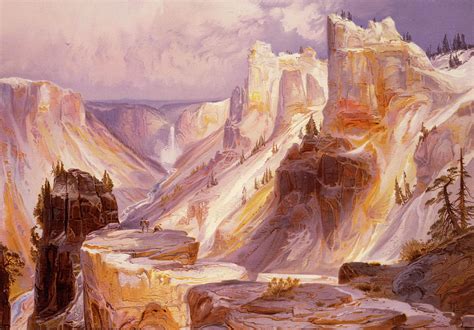 The Grand Canyon, Yellowstone Painting by Thomas Moran - Fine Art America