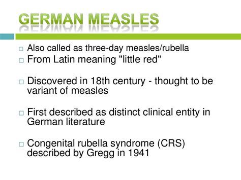 German measles