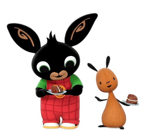 Bing Bunny and Flop Eat Cake transparent PNG - StickPNG