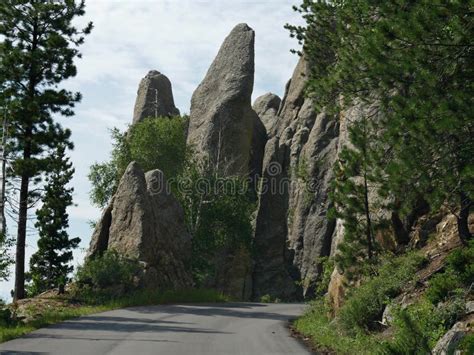 Rock Formations at Needle S Eye, Needle S Highway, South Dakota Stock Photo - Image of peak ...