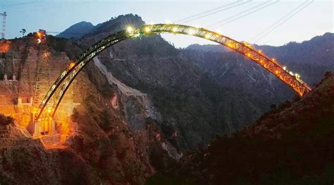 The Tallest Rail Bridge in the World - Chenab River Arch Bridge - Civil ...