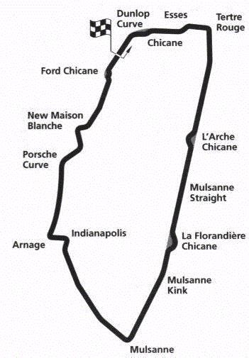 Le Mans Circuit Map – Verjaardag Vrouw 2020