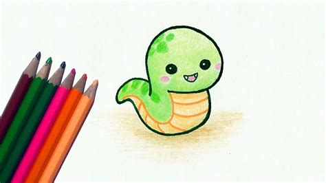 Cute Snake Drawing