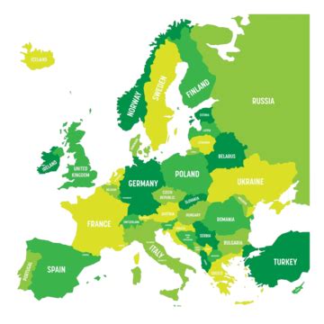 Political Map Of Europe Political Europe Continent Vector, Political, Europe, Continent PNG and ...