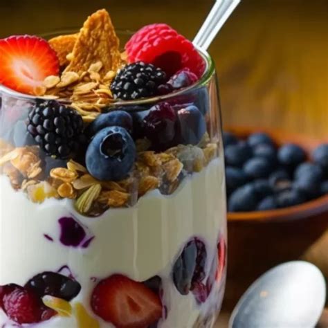 Greek Yogurt Parfait with Berries and Almonds - Recipes For Diabetes