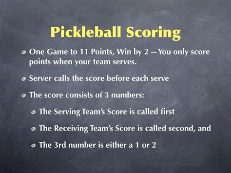 Pickleball rules