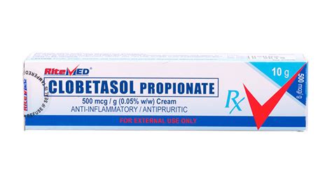 Dermatologicals | RM CLOBETASOL PROPIONATE 500 mcg/ g (0.05% w/w) Cream Box SS PH | RiteMED