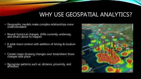 Geospatial analytics