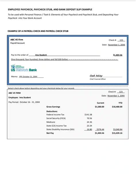 Payroll Check Template ≡ Fill Out Printable PDF Forms Online