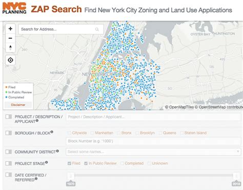 New map from NYC Planning displays all zoning and land use applications ...