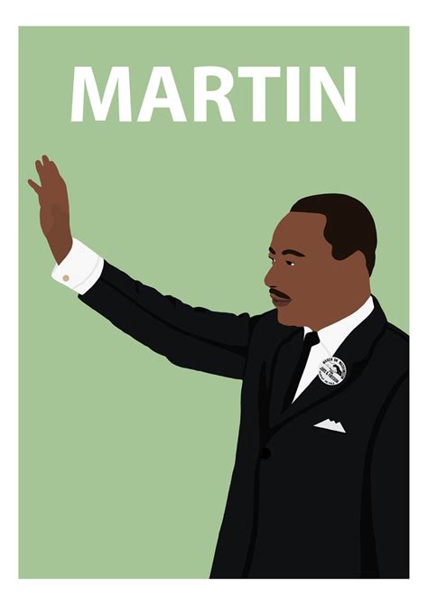 Martin Luther King Poster A3 - Etsy