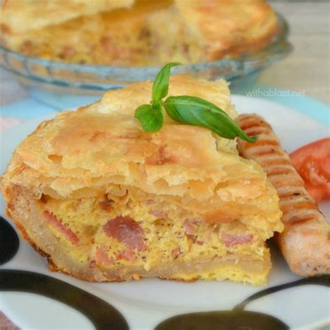 Easy Bacon and Egg Pie | With A Blast