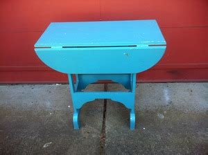 Teal Blue 50's Retro Drop Leaf Table : Relica Vintage