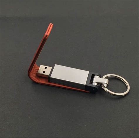 Keychain Leather USB Flash Drive - Green Tec - Promotional Items ...