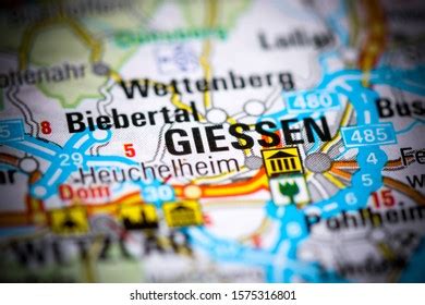 Giessen Germany On Map Stock Photo 1575316801 | Shutterstock