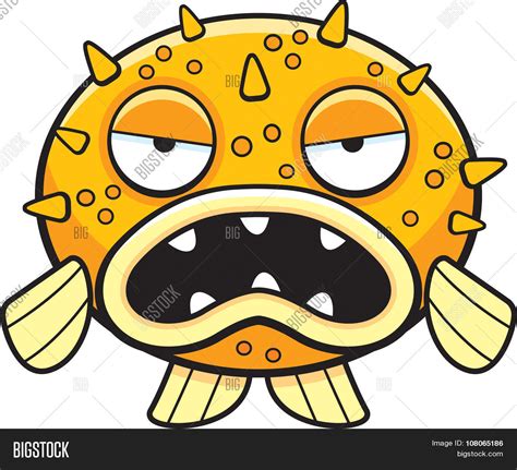 Cartoon Blowfish Vector & Photo (Free Trial) | Bigstock