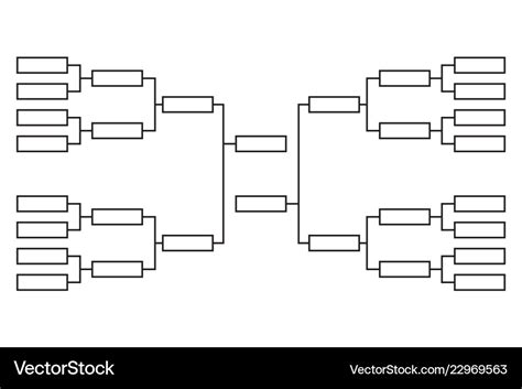 Tournament bracket Royalty Free Vector Image - VectorStock