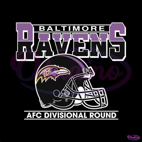 AFC Divisional Round Baltimore Ravens Helmet SVG