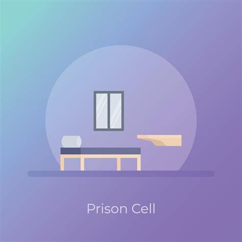 Trendy Prison Cell 13956600 Vector Art at Vecteezy