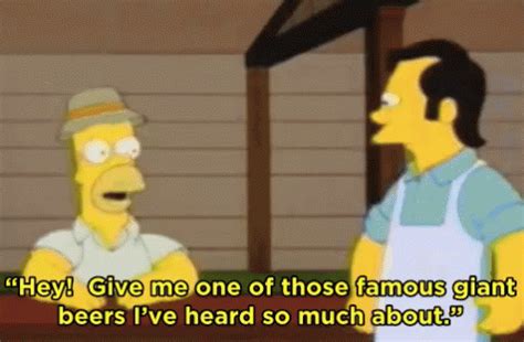 Giant Beer GIF - Australia Homer Simpsons - Discover & Share GIFs