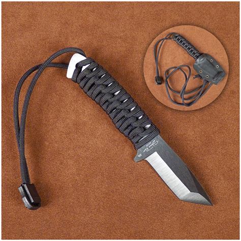 Stone River Gear Ceramic Neck Knife with Tanto Blade and Kydex Sheath - 617213, Fixed Blade ...