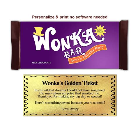 Willy Wonka Birthday Invitation Digital Download Party Invitation Golden Ticket Corjl Willy ...