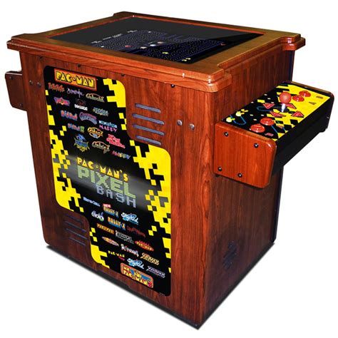 Pac-Man Pixel Bash Cocktail Arcade Game Machine with Woodgrain Finish by Namco - Walmart.com ...