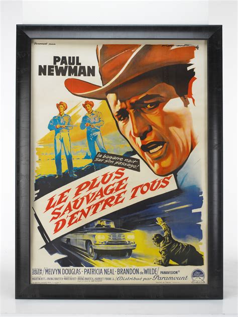 Charitybuzz: ORIGINAL HUD MOVIE POSTER WITH PAUL NEWMAN - Lot 21811159