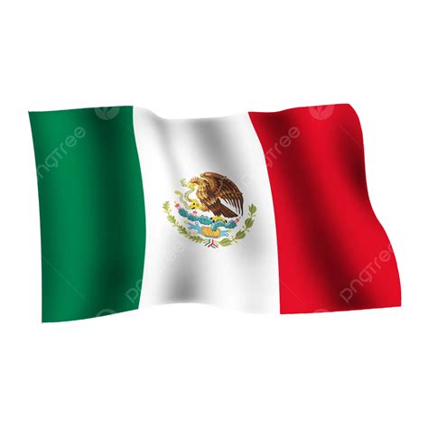 México Ondeando Una Bandera Sobre Fondo Transparente PNG ,dibujos ...