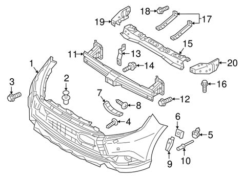 2014-2017 Mitsubishi Outlander Bumper Bracket 6410B895 | Auto Parts