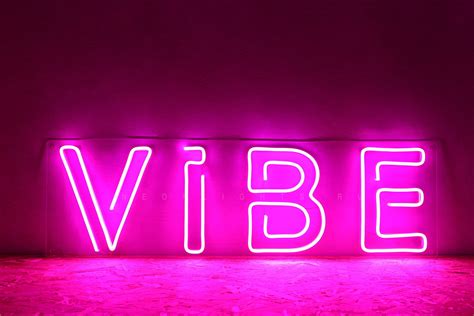 VIBE Neon Sign Custom Neon Signs Neon Signs Custom Neon Sign | Etsy ...