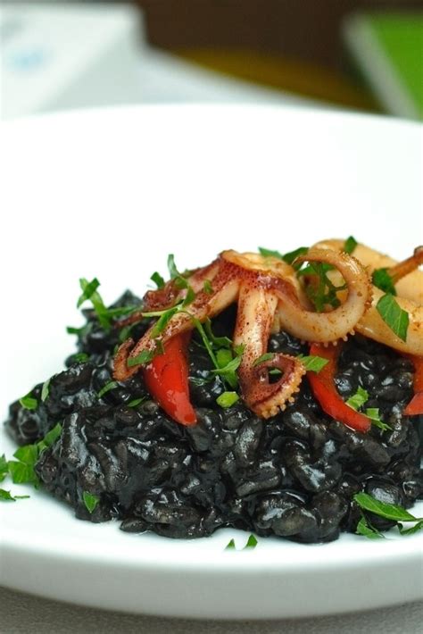 Risotto al Nero di Seppie : Squid : Paprika : Vermouth - that Other Cooking Blog